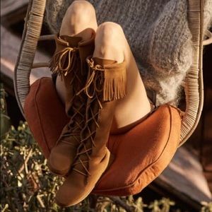 Minnetonka knee high moccasins
